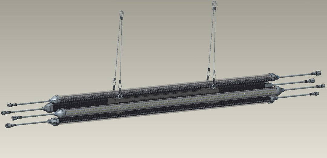 Clone and Inter-canopy LED grow light bar (2 bars per box), 50w each Mammoth Lighting Sunspec Spectrum