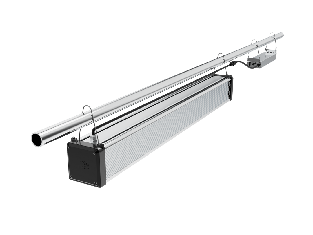 Greenhouse / High-bay top lighting / Single Bar / 3x5 tents: 720w Mammoth Lighting Nova Sun Series with Emerald Green + Red Terp Boost Spectrum