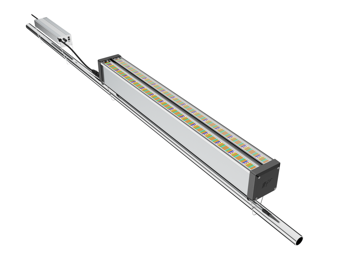 Greenhouse / High-bay top lighting / Single Bar / 3x5 tents: 720w Mammoth Lighting Nova Sun Series with Emerald Green + Red Terp Boost Spectrum