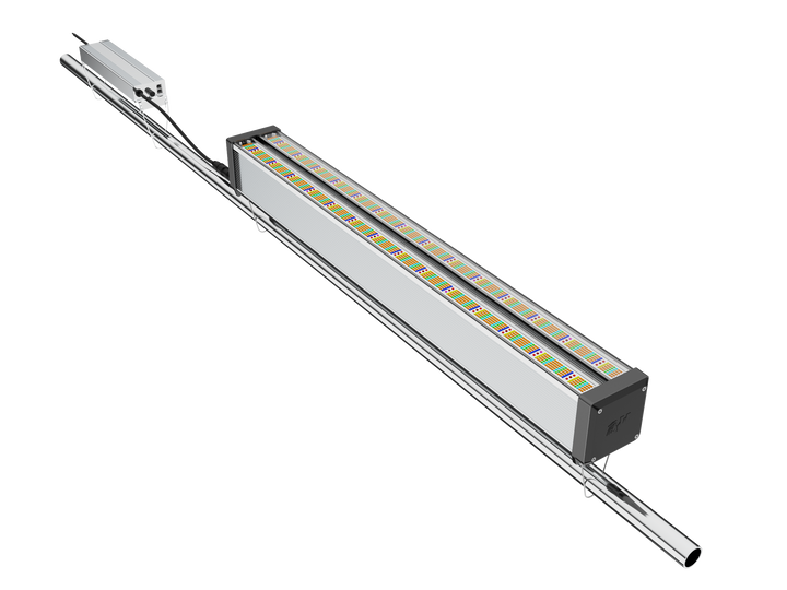 Greenhouse / High-bay top lighting / Single Bar / 3x5 tents: 720w Mammoth Lighting Nova Sun Series with Emerald Green + Red Terp Boost Spectrum